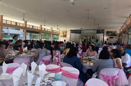 โต๊ะจีนงานแต่ง คุณเปรม คุณปุ้ย ที่โรงเรียนอนุบาลบ้านเขว้า อำเภอบ้านเขว้า จังหวัดชัยภูมิ